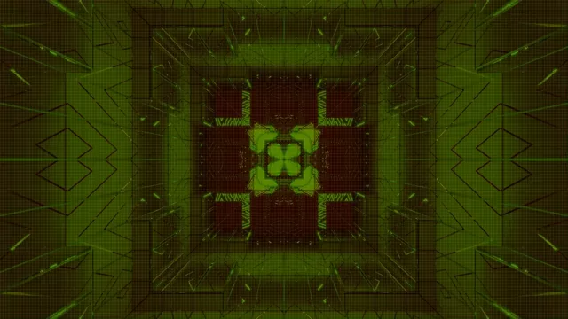 Green Neon Tunnel Screensaver 4K UHD 60fps Vj Loop PC