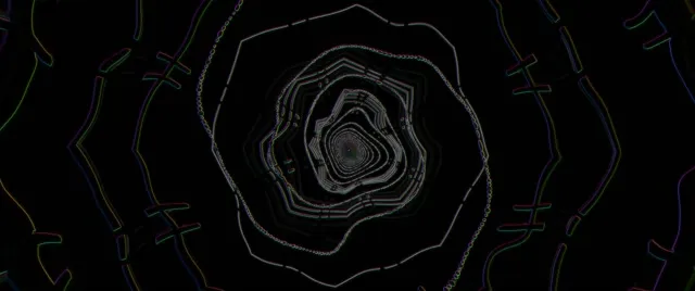 Neon Tunnel Spiral Vortex VJ Loop 2.39:1 60fps Screensaver