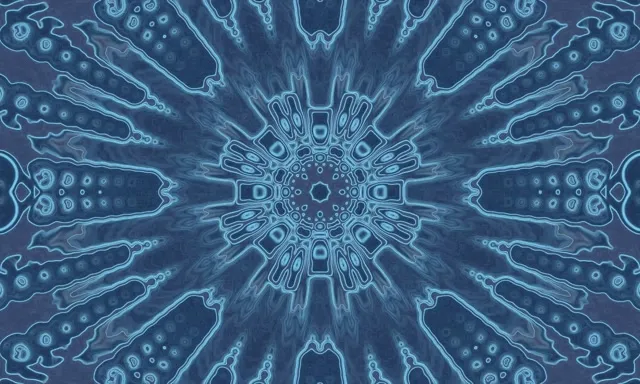 neon tunnel 5:3 wide 60fps screensaver fractal vj animation mandala
