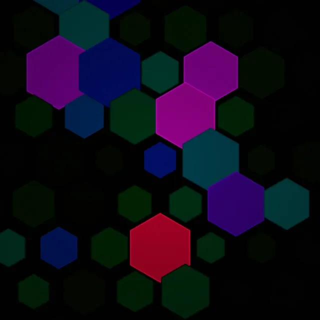 1:1 Square | 60fps Hexagon Kaleidoscope Screensaver | VJ Animation
