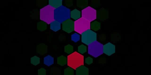 2:1 Univisium | 60fps Hexagon Screensaver | Live Wallpaper | Rainbow