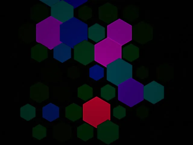 4:3 Classic | 60fps Hexagon Screensaver | VJ Animation | Colorful