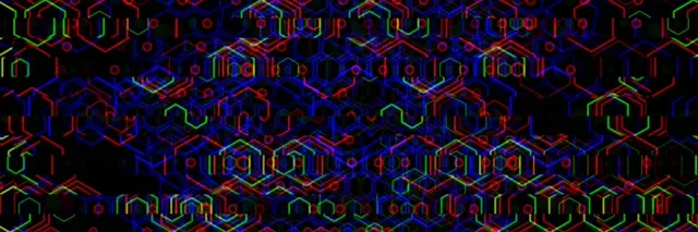 3:1 Triple Wide | 60fps Neon Hexagon Screensaver VJ Animation