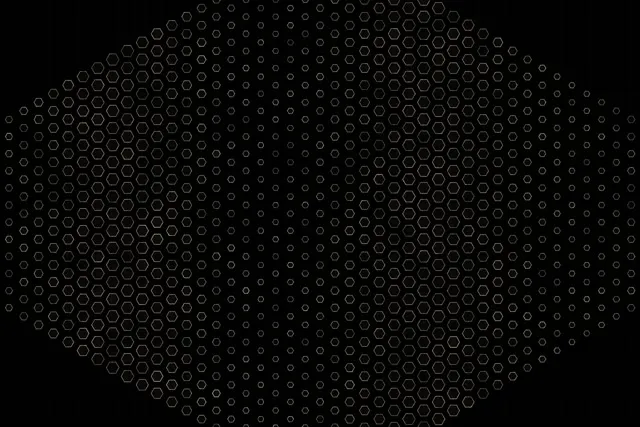 3:2 Surface | 60fps Hexagon Spiral Screensaver | Motion Background Dark Tech