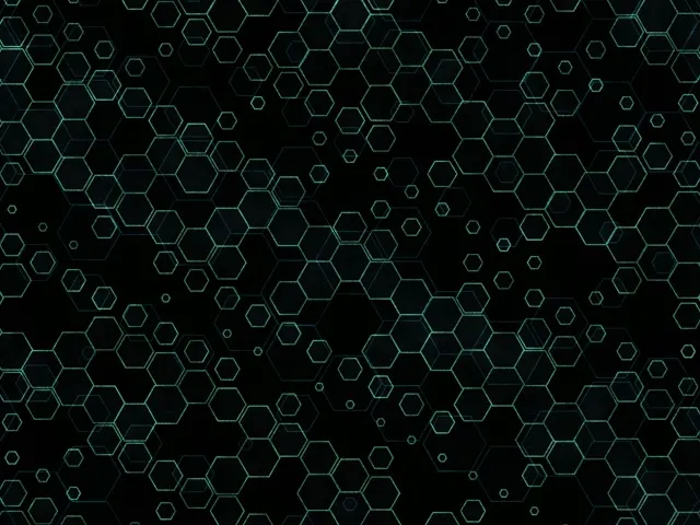 4:3 Classic 60fps Screensaver Neon Tunnel Motion Background Green Hex Glow