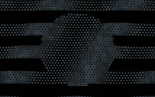 16:10 MacBook 60fps Screensaver Neon Tunnel VJ Loop | Cyan Hexagon Pattern