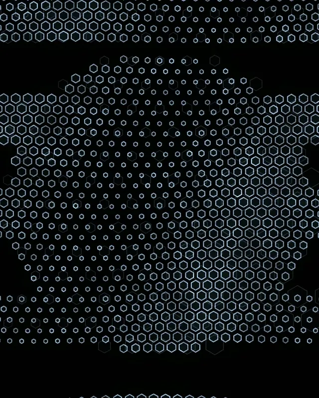 4:5 Instagram 60fps Neon Tunnel Screensaver Live Wallpaper | Cyan Hexagons