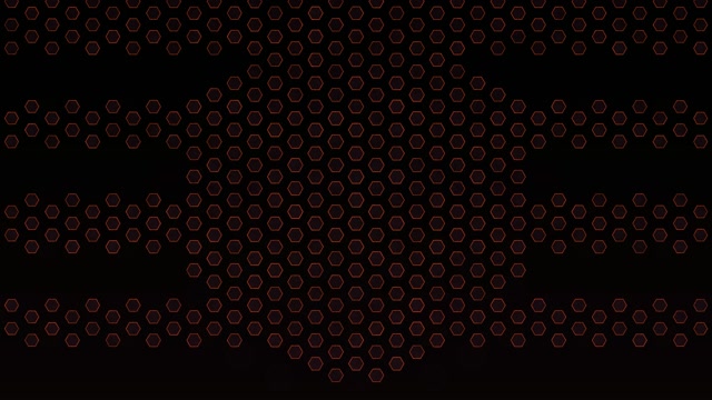 4K UHD 60FPS Red Hexagon Honeycomb Screensaver | VJ Loop Motion Background