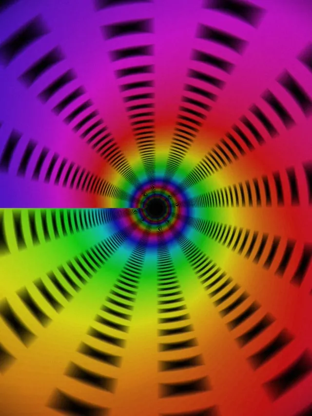 3:4 iPad Portrait | 60fps Neon Kaleidoscope Screensaver Motion Background Spiral