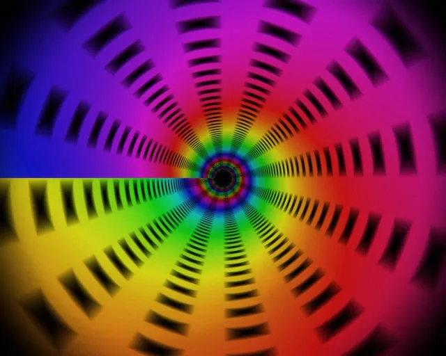 5:4 Industrial | 60fps Kaleidoscope Screensaver VJ Animation Psychedelic Colors