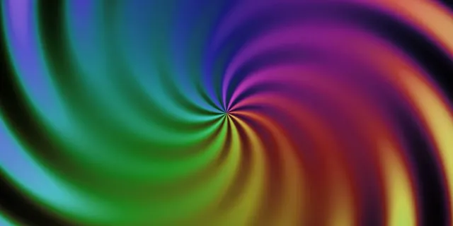 2:1 Univisium | 60fps Colorful Spiral Screensaver | VJ Animation Background
