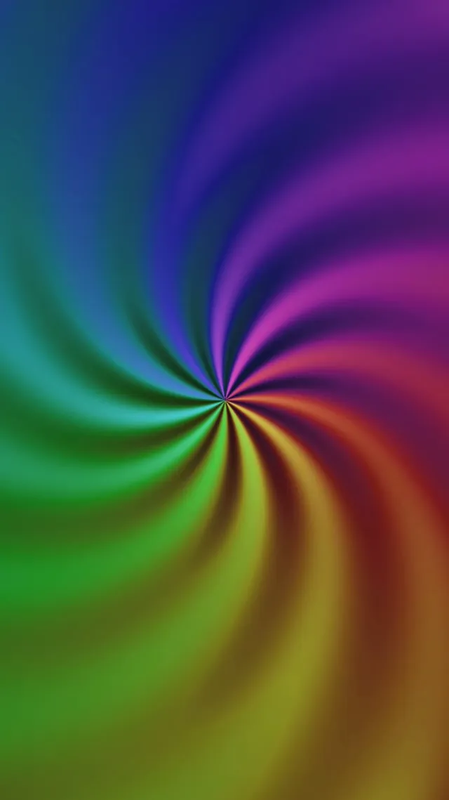 9:16 Reels | 60fps Rainbow Spiral Screensaver | VJ Animation Live Wallpaper