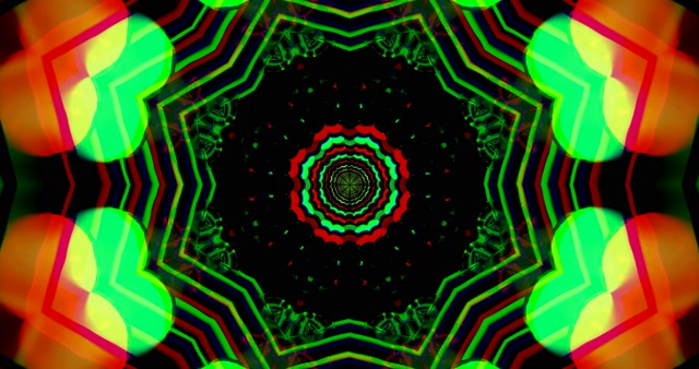 4K UHD 60fps Screensaver PC Neon Tunnel VJ Loop Red Green
