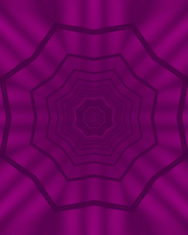 neon tunnel 4:5 instagram 60fps screensaver magenta hexagon vj animation