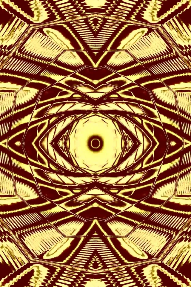 Golden Neon Tunnel Screensaver 60fps 2:3 Photo Portrait Vj Loop