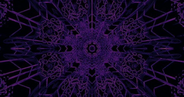 Purple Neon Tunnel Mandala 4K UHD 60fps Screensaver VJ Loop