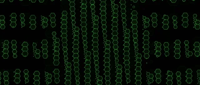 21:9 Ultrawide 60fps Screensaver Neon Tunnel Motion Background Green Hexagons