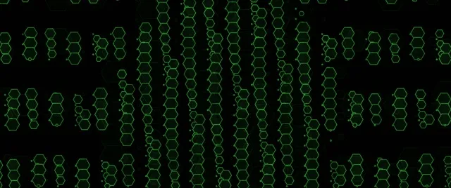 2.39:1 Cinemascope 60fps Screensaver Neon Tunnel Motion Background Green