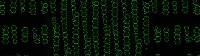 32:9 Super Ultrawide 60fps Screensaver Neon Tunnel VJ Loop Green Hexagons