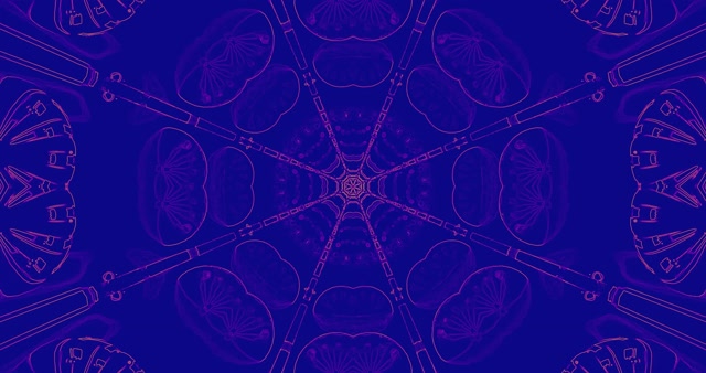 Blue Violet Neon Tunnel Web Pattern 4k uhd 60fps screensaver Vj clip