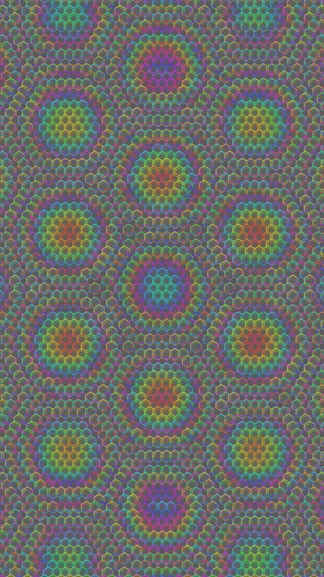 9:16 Reels | 60fps Magenta Cyan Morphing Spiral Screensaver VJ Animation