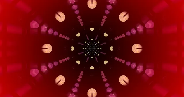 Red Neon Tunnel Motion Background 4K UHD 60FPS Screensaver Laptop