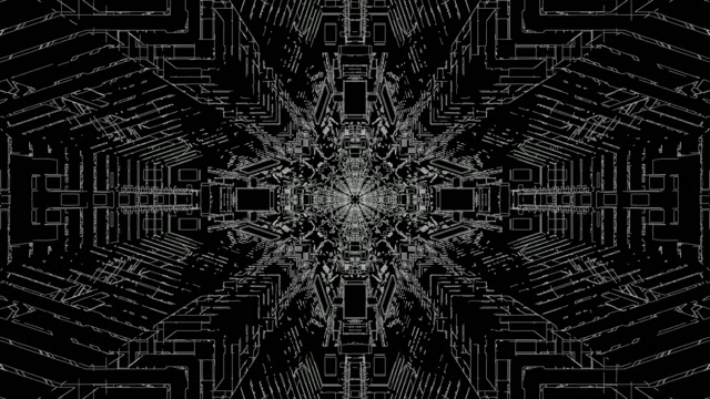 Dark Neon Tunnel Screensaver 4K UHD 60fps VJ Loop PC