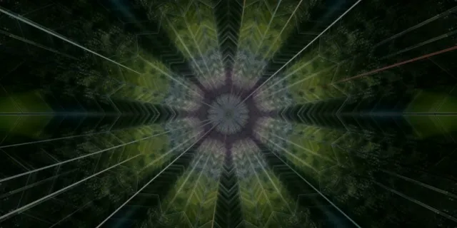 Neon Tunnel Chevron Vortex 2:1 Univisium 60fps VJ Loop Screensaver