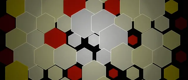 21:9 Ultrawide Hexagon 60fps Screensaver Motion Background Red Gold