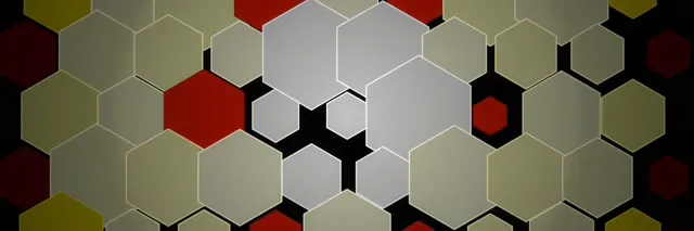 3:1 Triple Wide Hexagon 60fps Screensaver Background for Edits