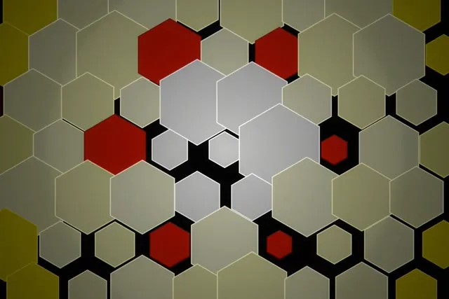 3:2 Surface Hexagon 60fps Screensaver VJ Loop Geometric Pattern