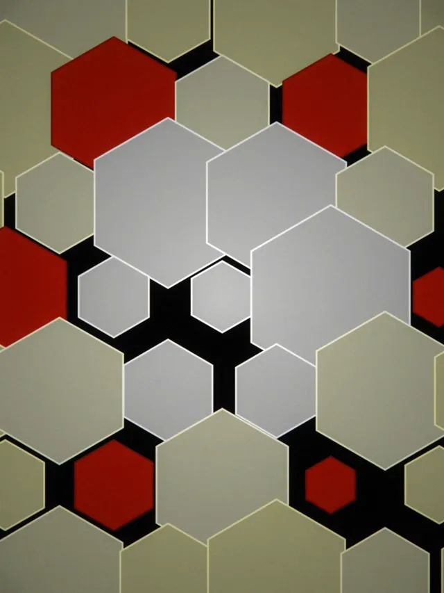 3:4 iPad Portrait Hexagon 60fps Screensaver VJ Animation Geometric