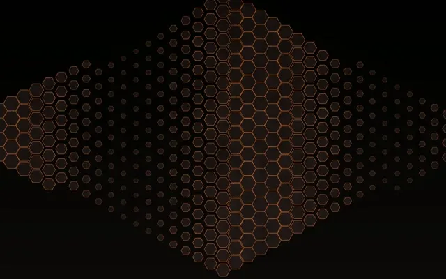16:10 MacBook 60fps Screensaver - Apricot Hexagonal Fractal VJ Animation