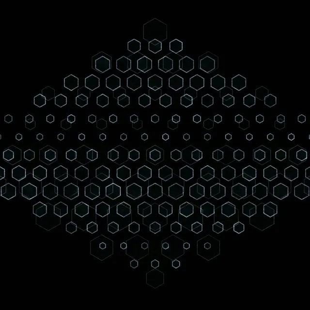 1:1 Square 60fps Screensaver Neon Tunnel Live Wallpaper Hex Pattern