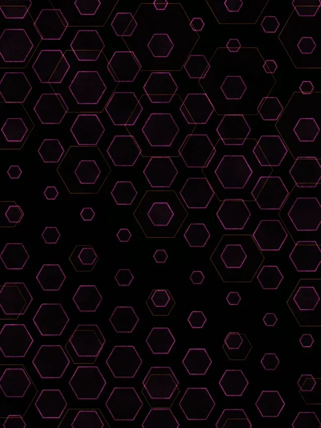 3:4 iPad Portrait 60fps Screensaver Neon Tunnel VJ Loop Pink Hexagon Design