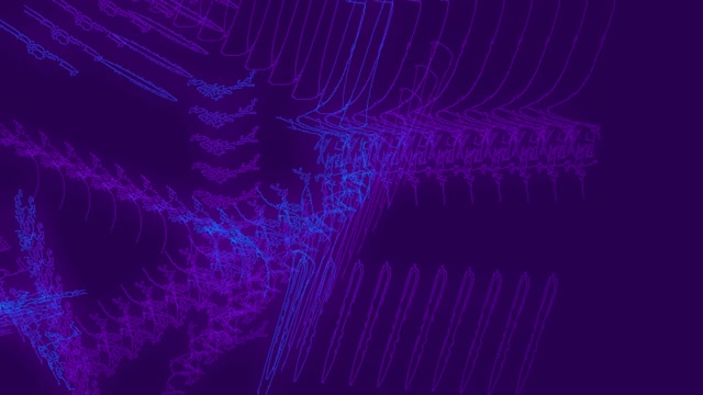 4k uhd 60fps neon tunnel vj loop purple blue