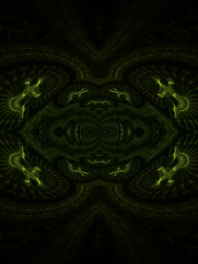 3:4 ipad portrait neon tunnel 60fps screensaver green pulsating motion background