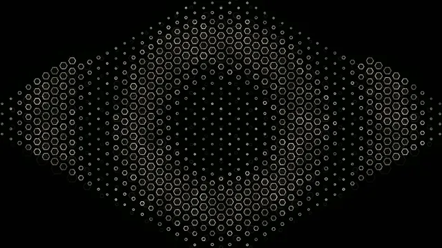 4K UHD 60fps Hexagon Screensaver - Pulsing White Geometric VJ Loop
