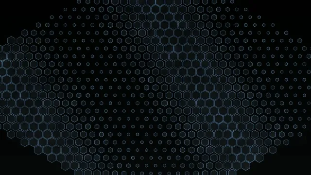 # 4K UHD 60FPS Blue Hexagon Honeycomb Tech Motion Loop