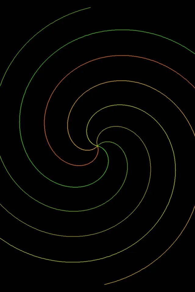 2:3 Photo Portrait | 60fps Neon Spiral Screensaver | Rainbow Live Wallpaper Animation