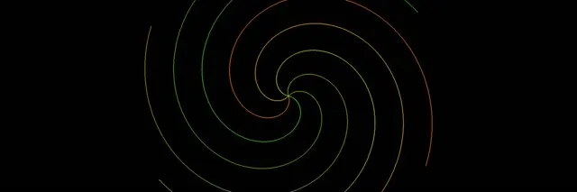 3:1 Triple Wide | 60fps Neon Spiral Screensaver | Rainbow VJ Loop Animation