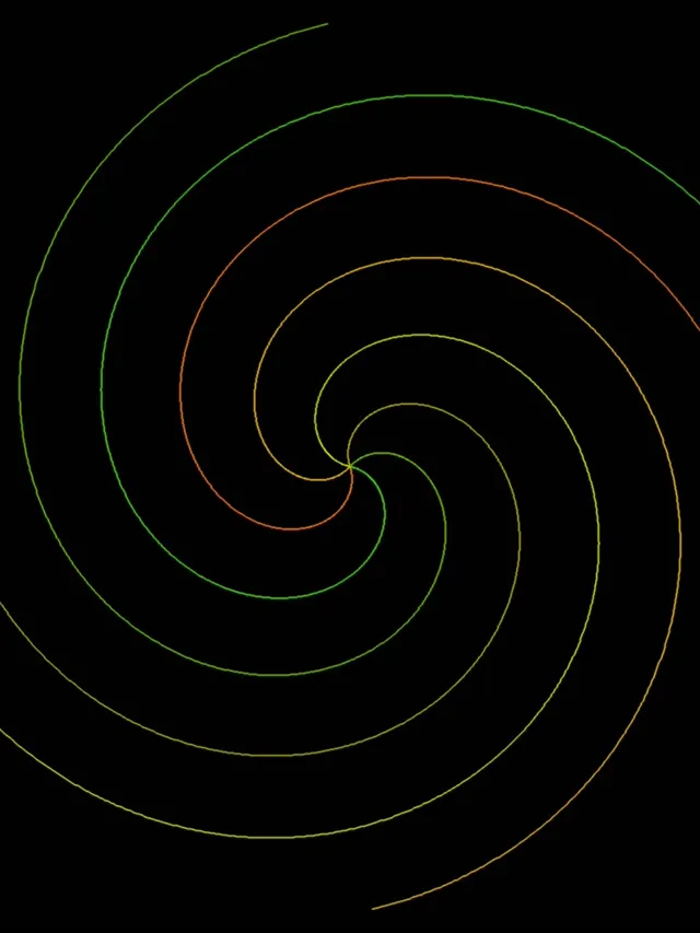 3:4 iPad Portrait | 60fps Spiral Neon Screensaver | Colorful VJ Animation Loop