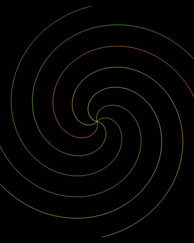 4:5 Instagram | 60fps Spiral Neon Screensaver | Colorful Motion Background VJ