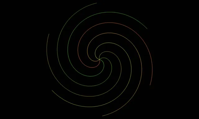 5:3 Wide | 60fps Spiral Screensaver | Neon Rainbow Live Wallpaper Loop