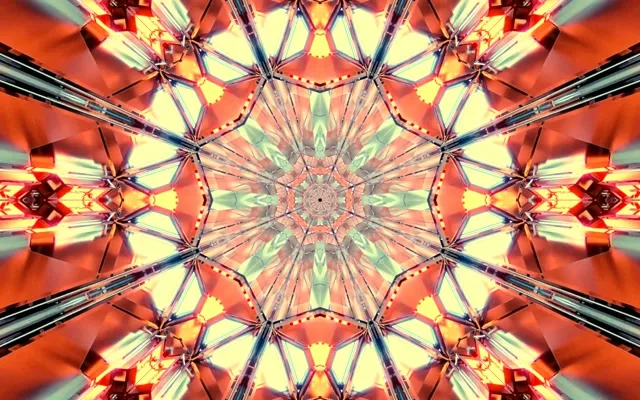 neon tunnel 16:10 macbook 60fps screensaver vj animation green spiral tunnel rays