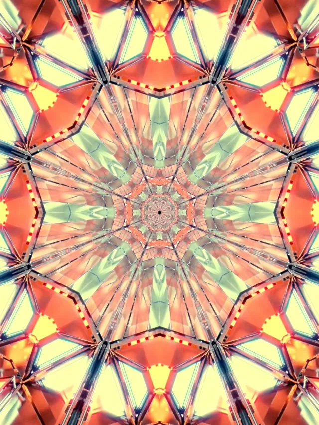 neon tunnel 3:4 ipad portrait 60fps screensaver vj animation pink geometric corridor