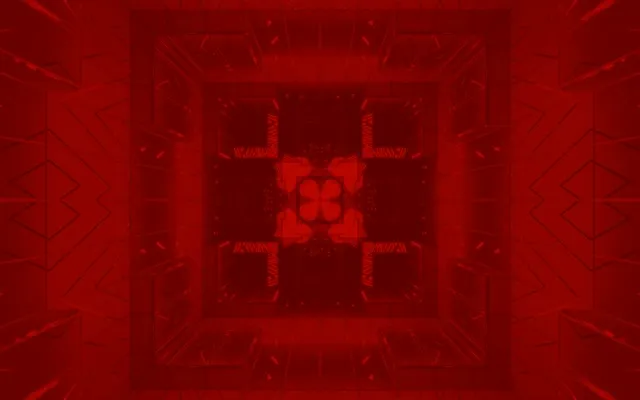 Red Neon Tunnel Pulsating Grid 16:10 Macbook 60fps Screensaver VJ Loop