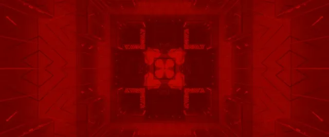 Red Neon Tunnel Pulsating Cross Vortex 2.39:1 Cinemascope 60fps Screensaver VJ Loop