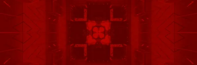 Red Neon Tunnel Pulsating Square Vortex 3:1 Ultrawide 60fps VJ Loop Screensaver