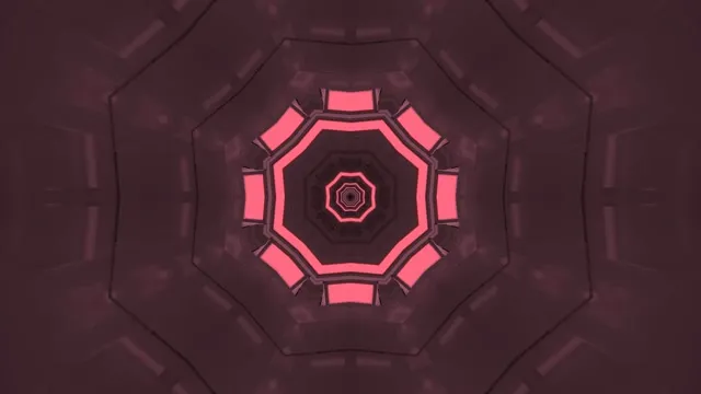Pink Octagon Neon Tunnel 4k uhd 60fps Screensaver VJ Loop